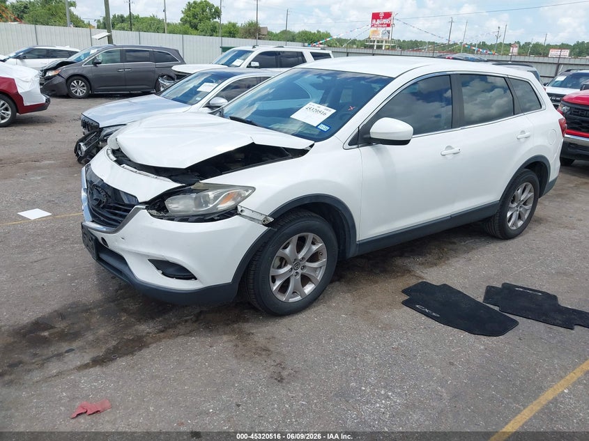 2014 Mazda Cx-9 VIN JM3TB2CA4E0444665 IAAI salvage auction — FRONT END, Salvage Title, sold $1,425 on 2026-07-15 (photo 2)