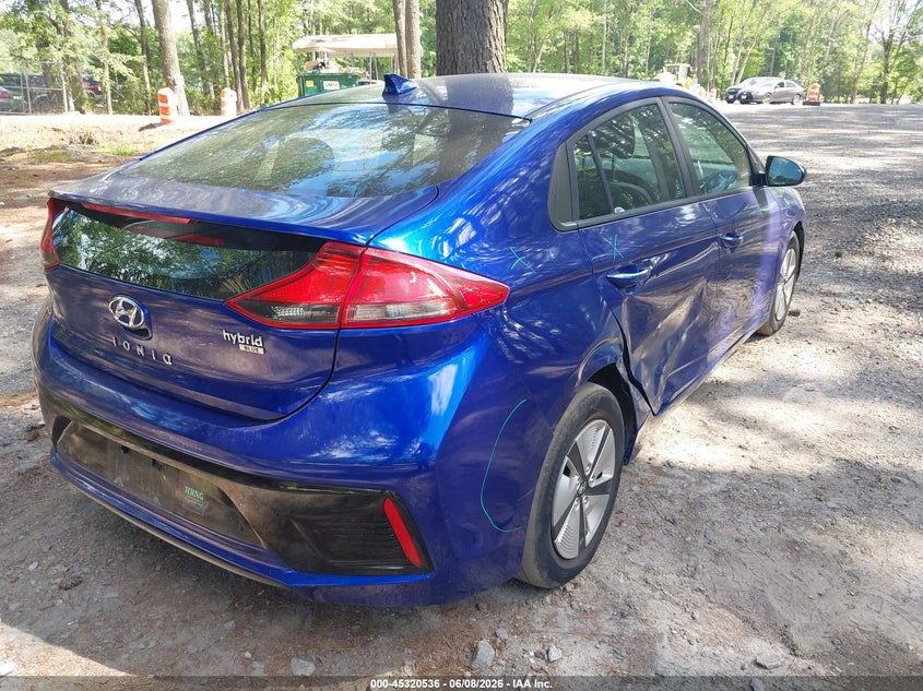 2019 Hyundai Ioniq VIN KMHC65LC5KU178931 IAAI salvage auction — REAR END, Salvage Title, sold $1,200 on 2026-07-28 (photo 4)