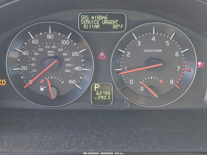 2011 Volvo V50 VIN YV1672MW1B2606067 IAAI salvage auction — FRONT END, Salvage (Arizona), sold $700 on 2026-07-14 (photo 7)
