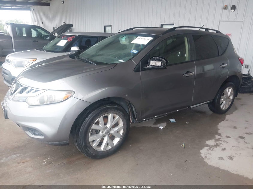 2014 Nissan Murano VIN JN8AZ1MU1EW405693 IAAI salvage auction — REPOSSESSION, Nrc Lienholder Repossession Paperwork (Texas), sold $800 on 2026-07-17 (photo 2)