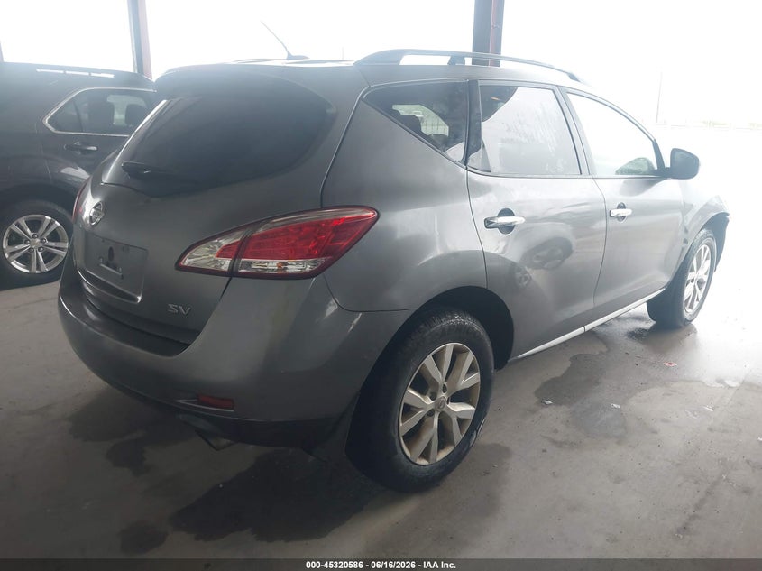 2014 Nissan Murano VIN JN8AZ1MU1EW405693 IAAI salvage auction — REPOSSESSION, Nrc Lienholder Repossession Paperwork (Texas), sold $800 on 2026-07-17 (photo 4)