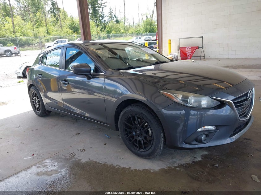2015 Mazda 3 VIN JM1BM1M78F1233704 IAAI salvage auction — LEFT SIDE, Salvage Title, sold $700 on 2026-07-29 (photo 1)