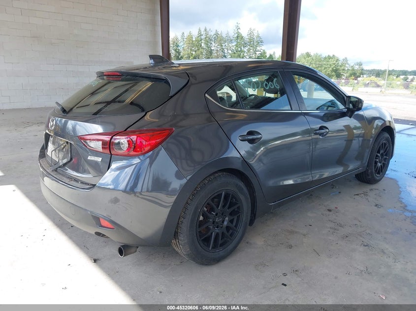 2015 Mazda 3 VIN JM1BM1M78F1233704 IAAI salvage auction — LEFT SIDE, Salvage Title, sold $700 on 2026-07-29 (photo 4)