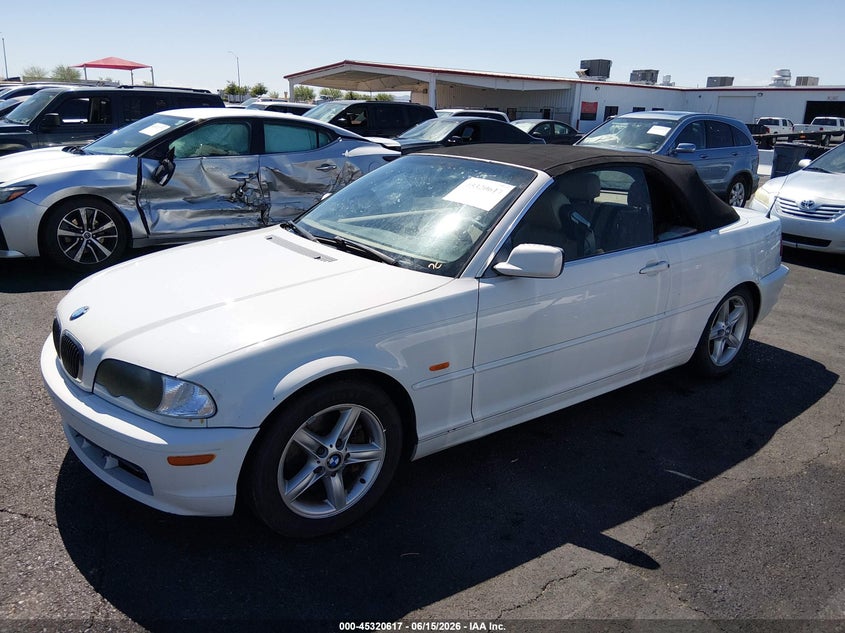 2002 BMW 3 series VIN WBABS33412PG85106 IAAI salvage auction — NORMAL WEAR, Clear (Utah), sold $500 on 2026-07-24 (photo 2)