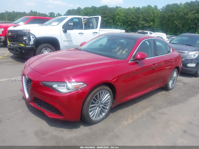 2017 Alfa romeo Giulia VIN ZARFAEENXH7561243 IAAI salvage auction — NORMAL WEAR, Salvage Title, sold $2,500 on 2026-07-22 (photo 2)