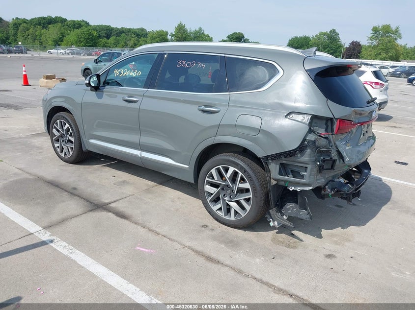 2023 Hyundai Santa fe VIN 5NMS5DAL4PH637932 IAAI salvage auction — REAR END, Salvage (Indiana), sold $8,350 on 2026-07-31 (photo 3)