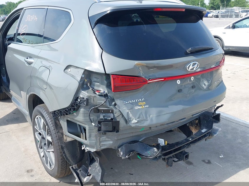 2023 Hyundai Santa fe VIN 5NMS5DAL4PH637932 IAAI salvage auction — REAR END, Salvage (Indiana), sold $8,350 on 2026-07-31 (photo 6)