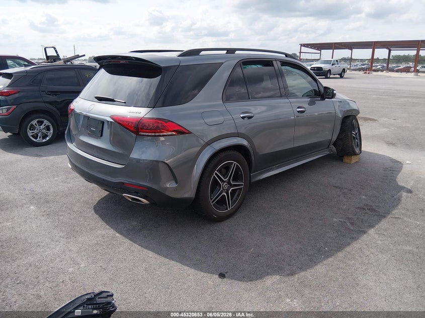 2021 Mercedes-benz Gle VIN 4JGFB5KB1MA449165 IAAI salvage auction — RIGHT FRONT, Salvage Title, sold $20,300 on 2026-07-18 (photo 4)