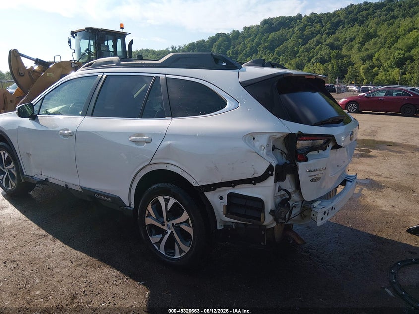2022 Subaru Outback VIN 4S4BTANC8N3229813 IAAI salvage auction — REAR END, Salvage Title, sold $6,100 on 2026-08-29 (photo 3)