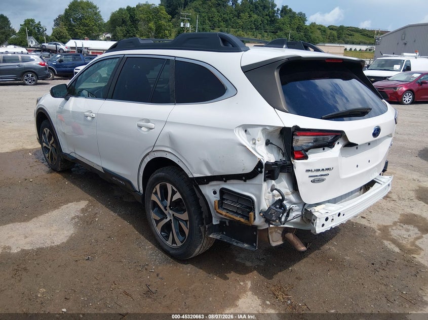 2022 Subaru Outback VIN 4S4BTANC8N3229813 IAAI salvage auction — REAR END, Salvage (West Virginia), sold $6,500 on 2026-09-06 (photo 3)