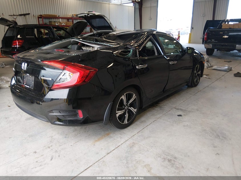 2018 Honda Civic VIN JHMFC1F91JX012016 IAAI salvage auction — ROOF, Salvage Title, sold $25 on 2026-07-16 (photo 4)