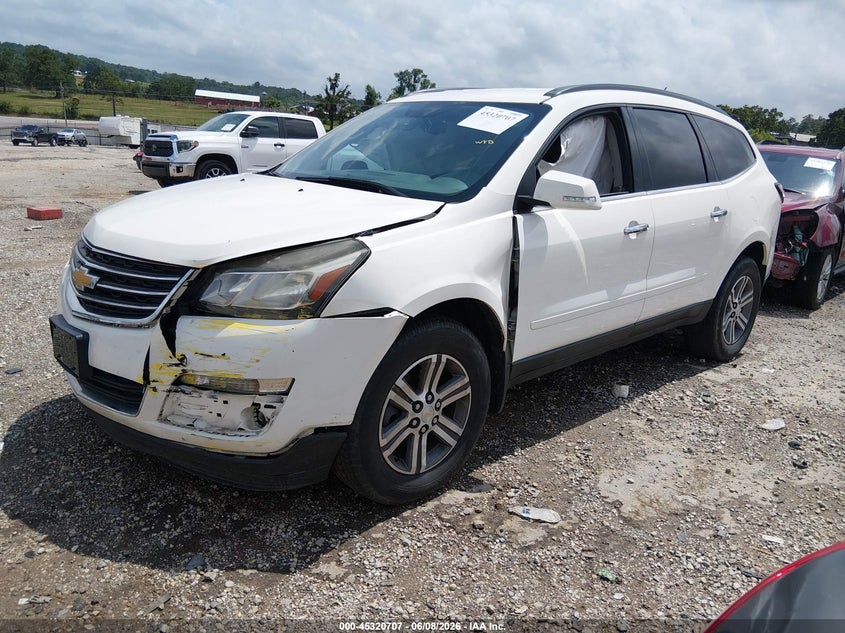 2015 Chevrolet Traverse VIN 1GNKRHKD5FJ331356 IAAI salvage auction — FRONT END, Salvage Title, sold $225 on 2026-07-09 (photo 2)
