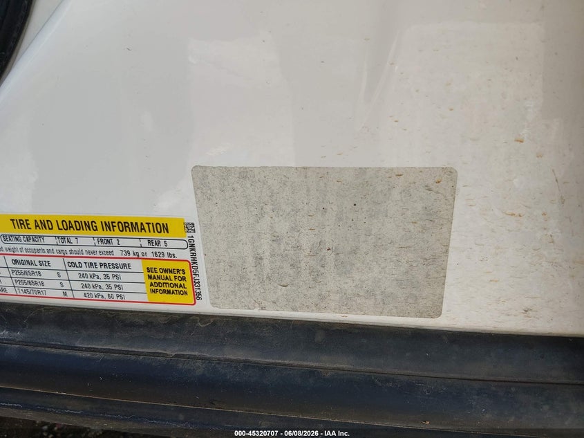 2015 Chevrolet Traverse VIN 1GNKRHKD5FJ331356 IAAI salvage auction — FRONT END, Salvage Title, sold $225 on 2026-07-09 (photo 9)
