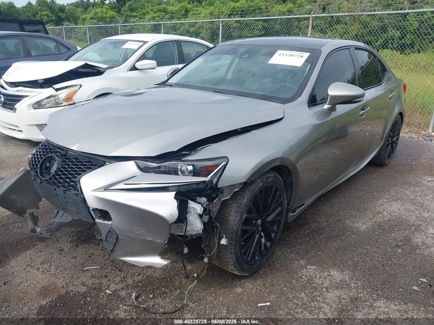 2017 Lexus Is VIN JTHBA1D20H5046304 IAAI salvage auction — FRONT END, Salvage Title, sold $550 on 2026-07-21 (photo 2)