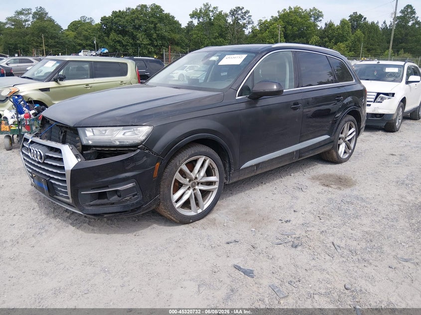 2018 Audi Q7 VIN WA1VAAF72JD053459 IAAI salvage auction — NORMAL WEAR, Clear (South Carolina), sold $3,300 on 2026-07-21 (photo 2)