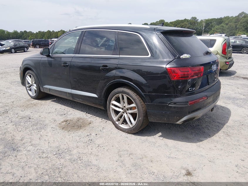 2018 Audi Q7 VIN WA1VAAF72JD053459 IAAI salvage auction — NORMAL WEAR, Clear (South Carolina), sold $3,300 on 2026-07-21 (photo 3)