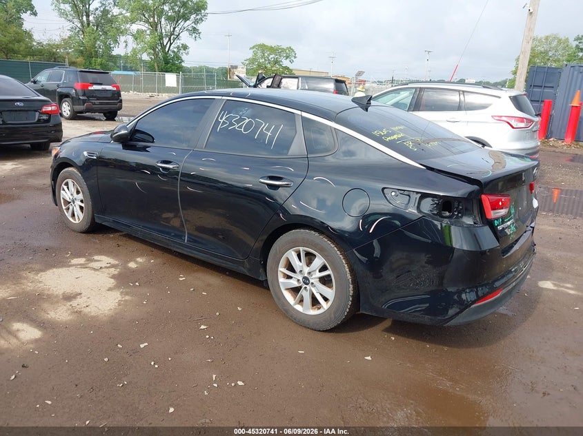 2018 Kia Optima VIN 5XXGT4L38JG212633 IAAI salvage auction — FRONT & REAR, Salvage Title, sold $1,150 on 2026-07-14 (photo 3)