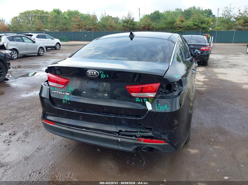 2018 Kia Optima VIN 5XXGT4L38JG212633 IAAI salvage auction — FRONT & REAR, Salvage Title, sold $1,150 on 2026-07-14 (photo 6)