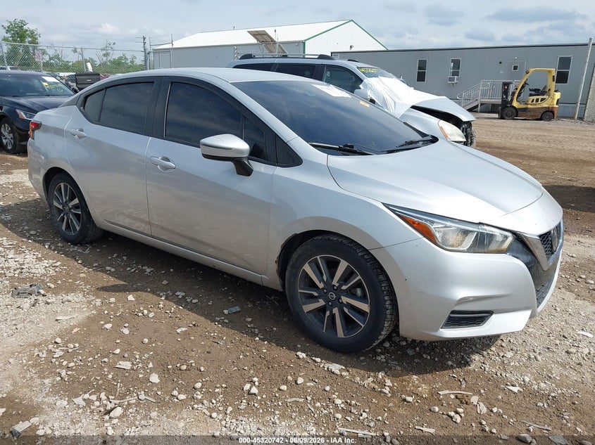 2021 Nissan Versa VIN 3N1CN8EV0ML826358 IAAI salvage auction — LEFT SIDE, Salvage Title, sold $2,300 on 2026-09-05 (photo 1)