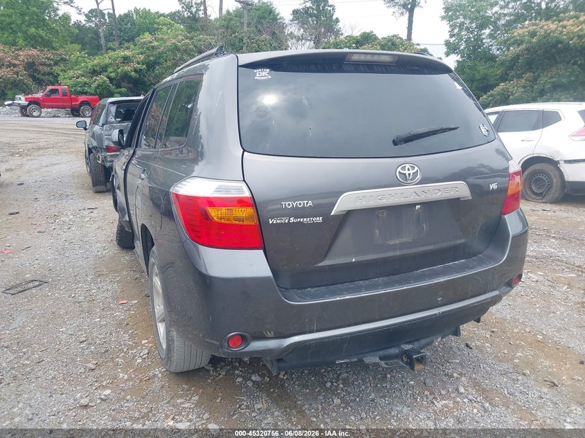 2008 Toyota Highlander VIN JTEDS41A782028884 IAAI salvage auction — LEFT SIDE, Salvage (Georgia), sold $300 on 2026-07-28 (photo 3)