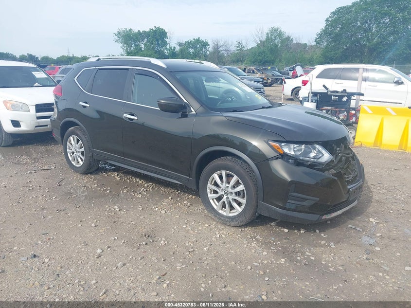 2017 Nissan Rogue VIN KNMAT2MV2HP575572 IAAI salvage auction — FRONT END, Clear (Wisconsin), sold $875 on 2026-07-16 (photo 1)