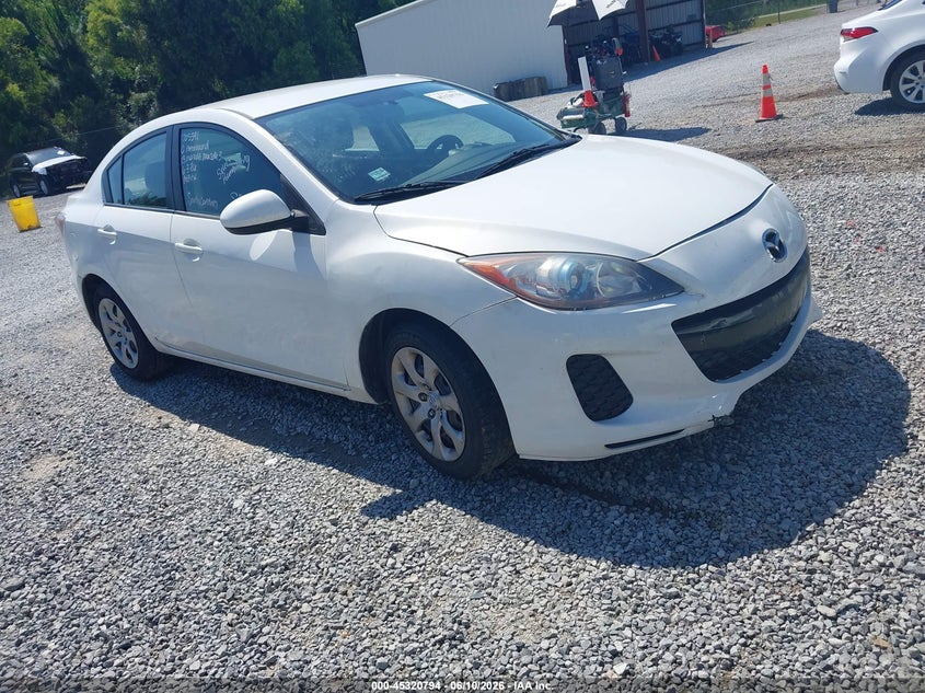 2013 Mazda 3 VIN JM1BL1U77D1705391 IAAI salvage auction — REPOSSESSION, Nrc Lienholder Repossession Paperwork (Mississippi), sold $1,900 on 2026-07-10 (photo 1)
