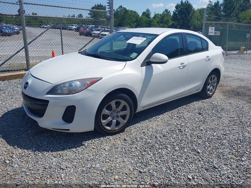 2013 Mazda 3 VIN JM1BL1U77D1705391 IAAI salvage auction — REPOSSESSION, Nrc Lienholder Repossession Paperwork (Mississippi), sold $1,900 on 2026-07-10 (photo 2)