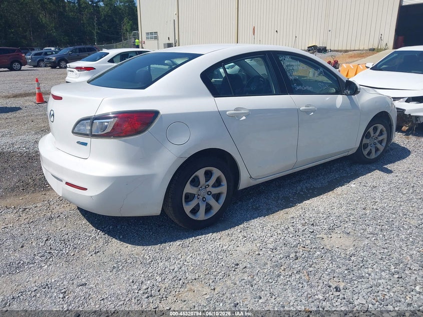 2013 Mazda 3 VIN JM1BL1U77D1705391 IAAI salvage auction — REPOSSESSION, Nrc Lienholder Repossession Paperwork (Mississippi), sold $1,900 on 2026-07-10 (photo 4)