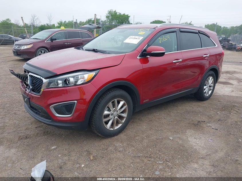 2016 Kia Sorento VIN 5XYPGDA33GG080098 IAAI salvage auction — RIGHT FRONT, Salvage Title, sold $875 on 2026-07-23 (photo 2)