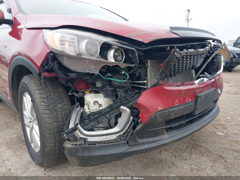 2016 Kia Sorento VIN 5XYPGDA33GG080098 IAAI salvage auction — RIGHT FRONT, Salvage Title, sold $875 on 2026-07-23 (photo 6)