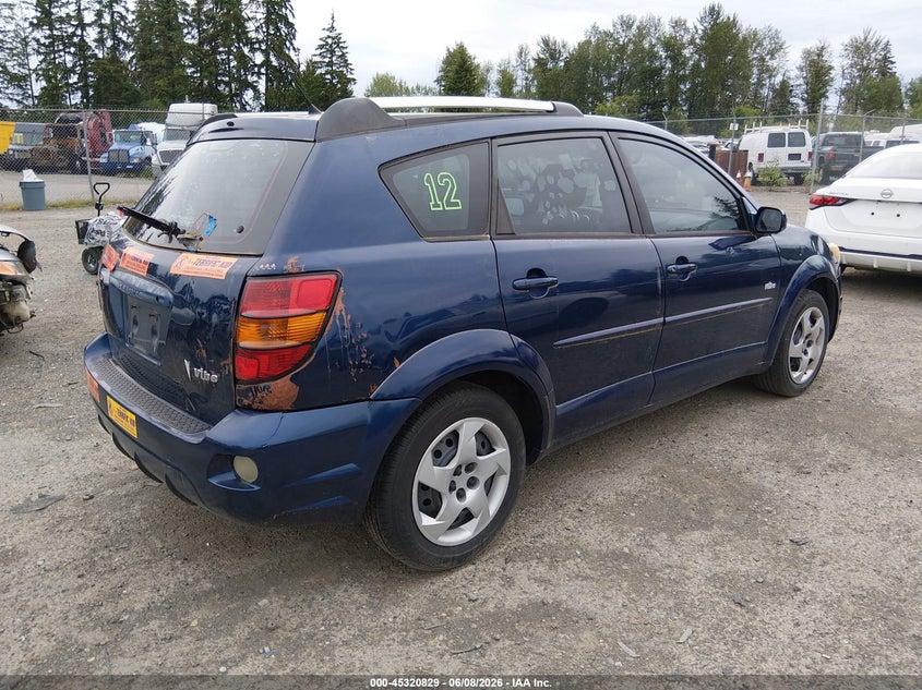 2005 Pontiac Vibe VIN 5Y2SL63855Z404029 IAAI salvage auction — NORMAL WEAR, Clear (Washington), sold $300 on 2026-07-08 (photo 4)