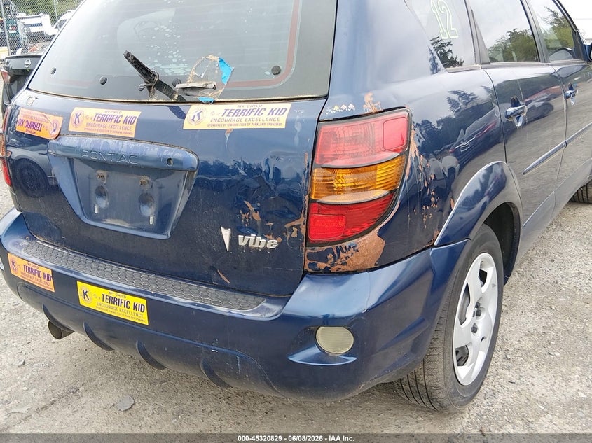 2005 Pontiac Vibe VIN 5Y2SL63855Z404029 IAAI salvage auction — NORMAL WEAR, Clear (Washington), sold $300 on 2026-07-08 (photo 6)