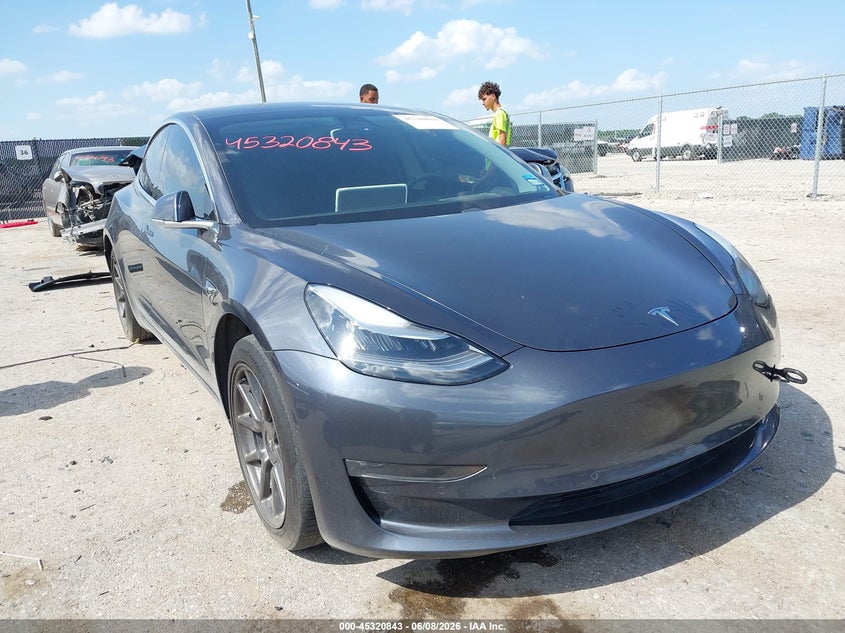 2020 Tesla Model 3 VIN 5YJ3E1EB9LF534795 IAAI salvage auction — REAR END, Salvage (Texas), sold $6,300 on 2026-07-30 (photo 1)