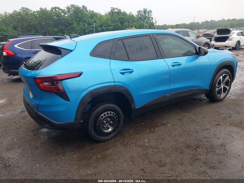 2025 Chevrolet Trax VIN KL77LGEP1SC066477 IAAI salvage auction — RIGHT SIDE, Salvage Title, sold $9,950 on 2026-08-26 (photo 4)