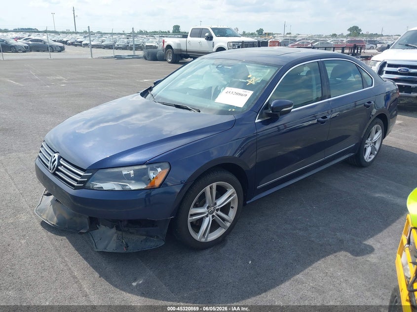 2015 Volkswagen Passat VIN 1VWBS7A37FC031058 IAAI salvage auction — SIDE, Salvage Title, sold $25 on 2026-07-28 (photo 2)