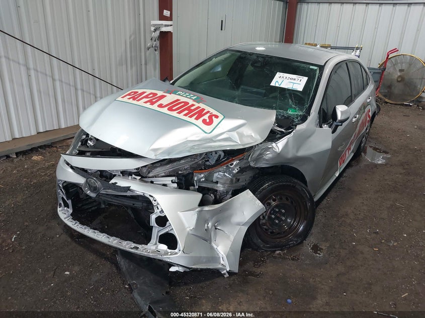 2020 Toyota Corolla VIN JTDDPRAEXLJ064203 IAAI salvage auction — FRONT END, Salvage Title, sold $1,600 on 2026-07-16 (photo 2)