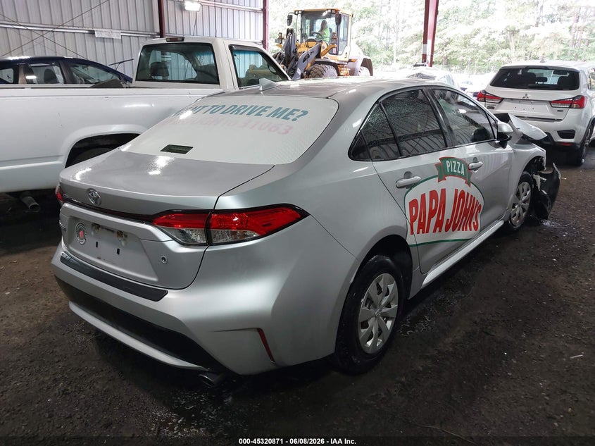 2020 Toyota Corolla VIN JTDDPRAEXLJ064203 IAAI salvage auction — FRONT END, Salvage Title, sold $1,600 on 2026-07-16 (photo 4)