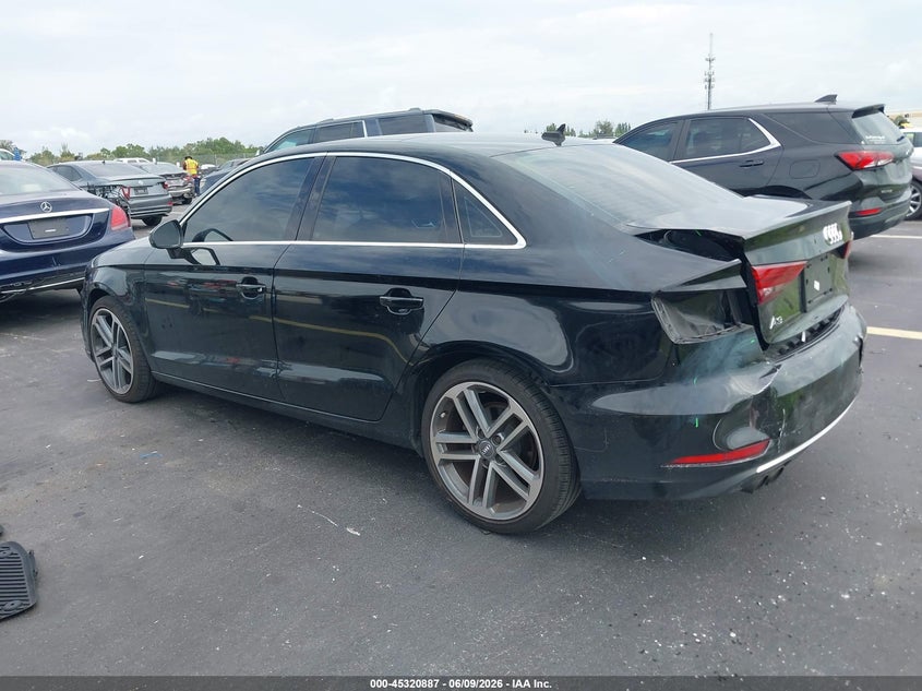2019 Audi A3 VIN WAUAUGFF7K1028692 IAAI salvage auction — REAR END, Salvage Title, sold $5,450 on 2026-07-16 (photo 3)