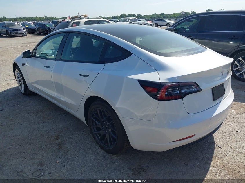 2021 Tesla Model 3 VIN 5YJ3E1EA7MF051377 IAAI salvage auction — LEFT FRONT, Salvage (Texas), sold $4,150 on 2026-07-28 (photo 3)