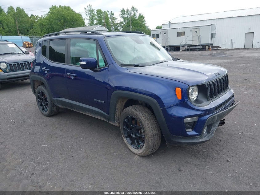 2019 Jeep Renegade VIN ZACNJBBB5KPK14800 IAAI salvage auction — FRONT & REAR, Salvage Title, sold $1,050 on 2026-07-07 (photo 1)