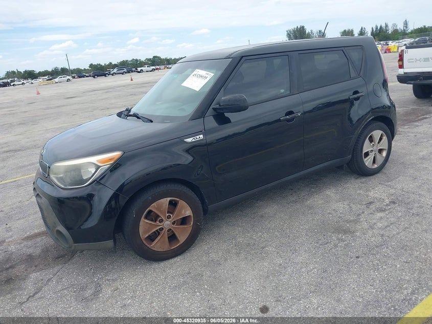 2015 Kia Soul VIN KNDJN2A27F7167246 IAAI salvage auction — NORMAL WEAR, Salvage (Florida), sold $475 on 2026-07-16 (photo 2)