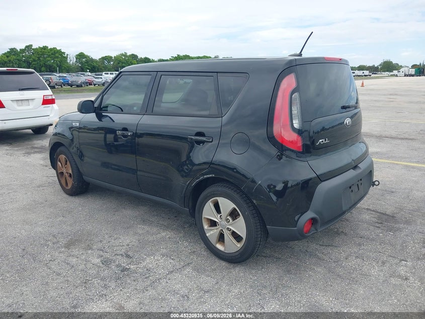 2015 Kia Soul VIN KNDJN2A27F7167246 IAAI salvage auction — NORMAL WEAR, Salvage (Florida), sold $475 on 2026-07-16 (photo 3)