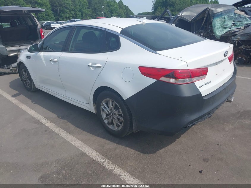 2016 Kia Optima VIN 5XXGT4L3XGG040243 IAAI salvage auction — RIGHT SIDE, Salvage Title, sold $600 on 2026-07-29 (photo 3)