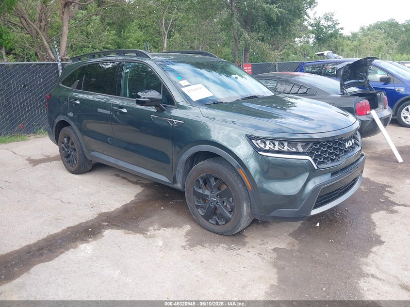 2022 Kia Sorento VIN 5XYRLDLC6NG146660 IAAI salvage auction — REAR END, Salvage Title, sold $6,300 on 2026-07-22 (photo 1)