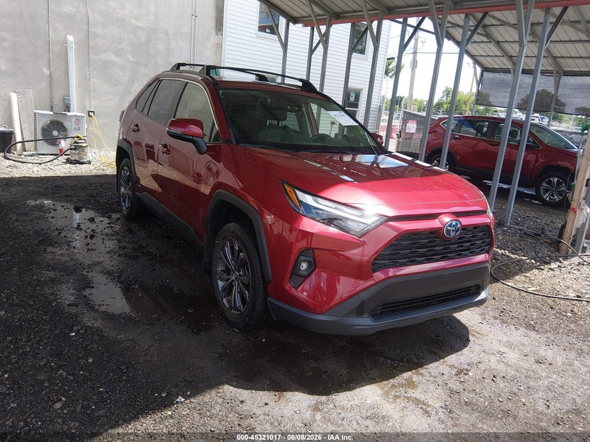 2022 Toyota Rav 4 VIN JTMB6RFV0ND059452 IAAI salvage auction — REAR END, Salvage Title, sold $12,000 on 2026-07-27 (photo 1)