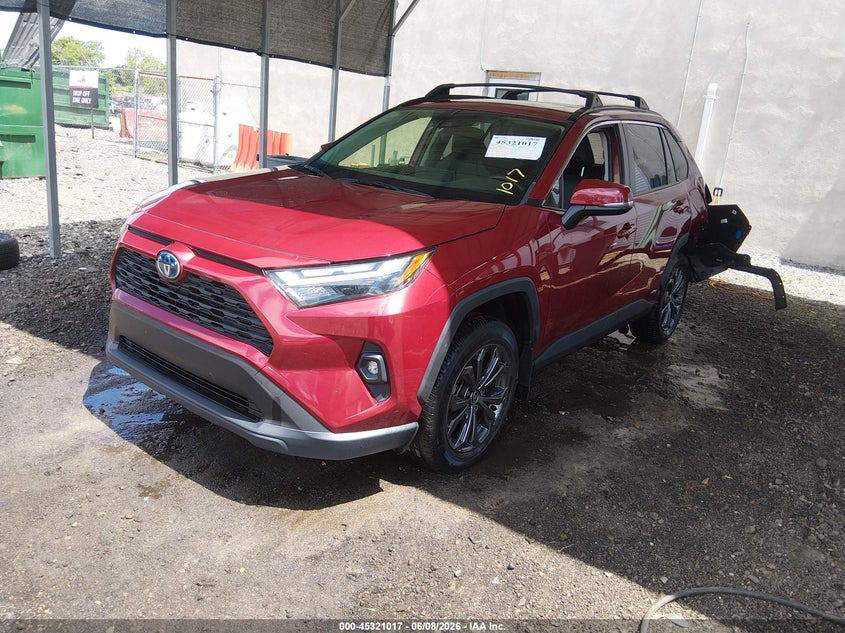 2022 Toyota Rav 4 VIN JTMB6RFV0ND059452 IAAI salvage auction — REAR END, Salvage Title, sold $12,000 on 2026-07-27 (photo 2)