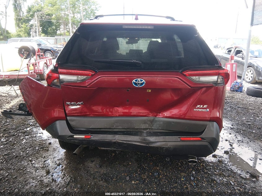 2022 Toyota Rav 4 VIN JTMB6RFV0ND059452 IAAI salvage auction — REAR END, Salvage Title, sold $12,000 on 2026-07-27 (photo 6)