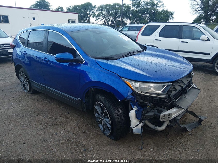 2021 Honda Cr-v VIN 7FARW2H50ME005793 IAAI salvage auction — FRONT & REAR, Salvage Title, sold $7,000 on 2026-07-30 (photo 1)
