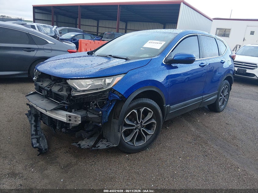 2021 Honda Cr-v VIN 7FARW2H50ME005793 IAAI salvage auction — FRONT & REAR, Salvage Title, sold $7,000 on 2026-07-30 (photo 2)