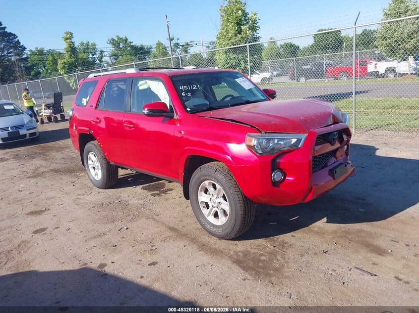 2018 Toyota 4runner VIN JTEBU5JR5J5524526 IAAI salvage auction — FRONT END, Salvage Title, sold $7,200 on 2026-07-21 (photo 1)